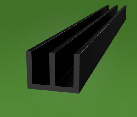 Black Double Channel Base Black Double Channel Base