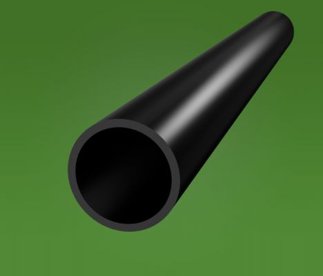 Black Plastic Tubing Rigid