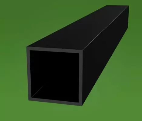 Econoco REMAB4 Black Rectangular Tubing - 4' Length X 1/2" X 1-1/2" (Pack Of 10)